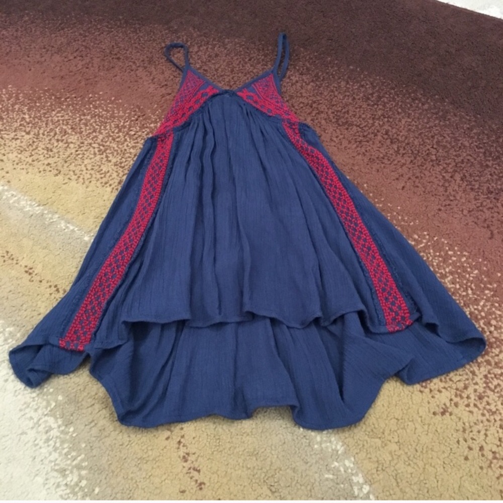 Red and blue tank top never worn